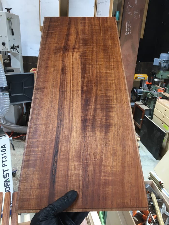 Brush Notes: First coat of finish, àn table part 9